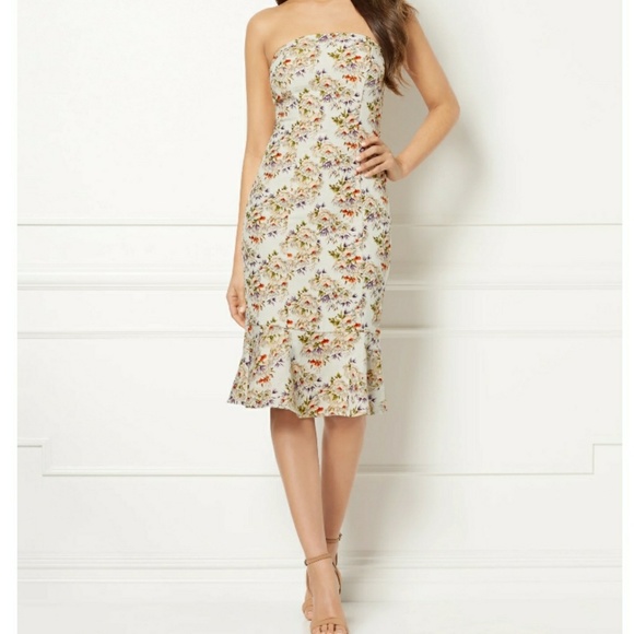 🆕️➕ Eva Mendes 💜 Ivy Strapless Dress - Picture 3 of 7